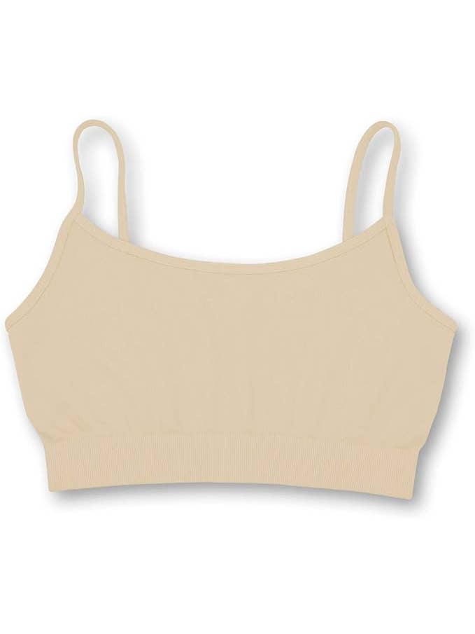 Seamless Bandeau Bra Cami-Nude