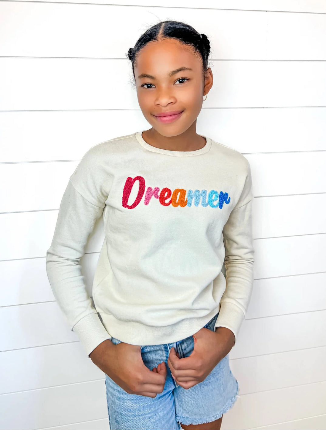 Rainbow Dreamer Sweatshirt-Oatmeal