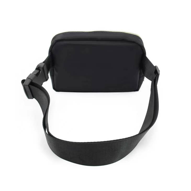 Varsity Collection Belt Bag-Black