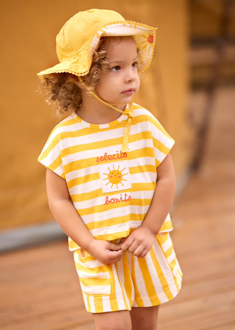 Sun Stripe Knit Short Set