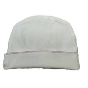Picot Trim Hat-Pink