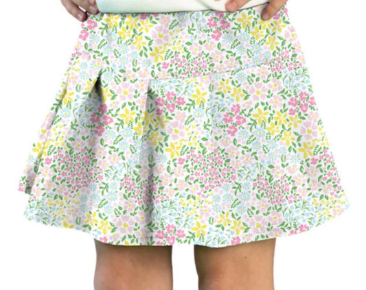 Tennis Skort-Pastel Fields