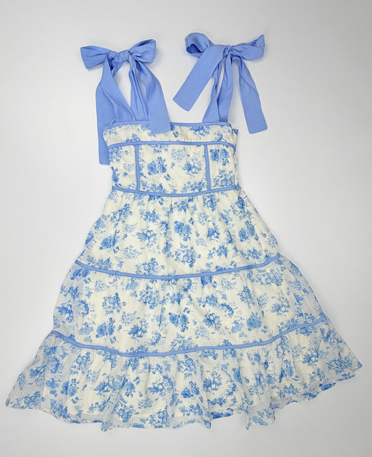 Floral Dress-Light Blue