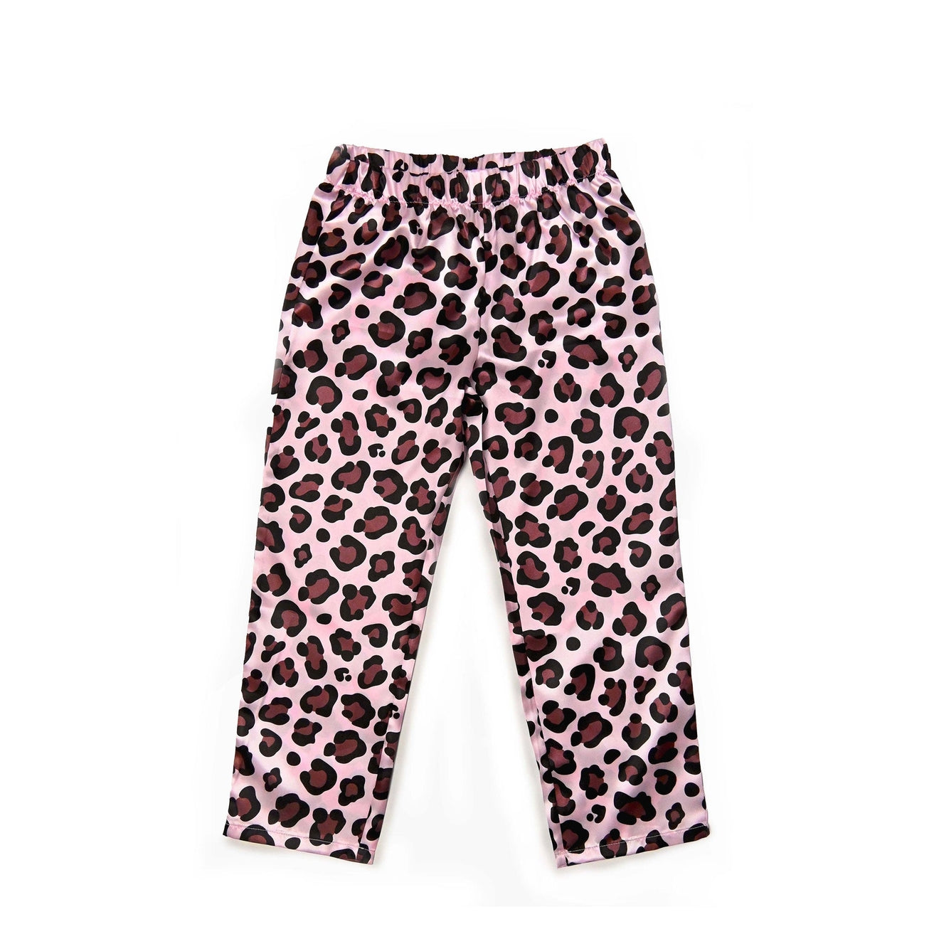 Leopard Satin PJ's with Headband