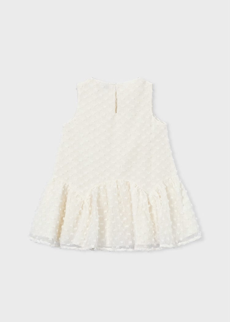 Cream Swiss Dot Dress