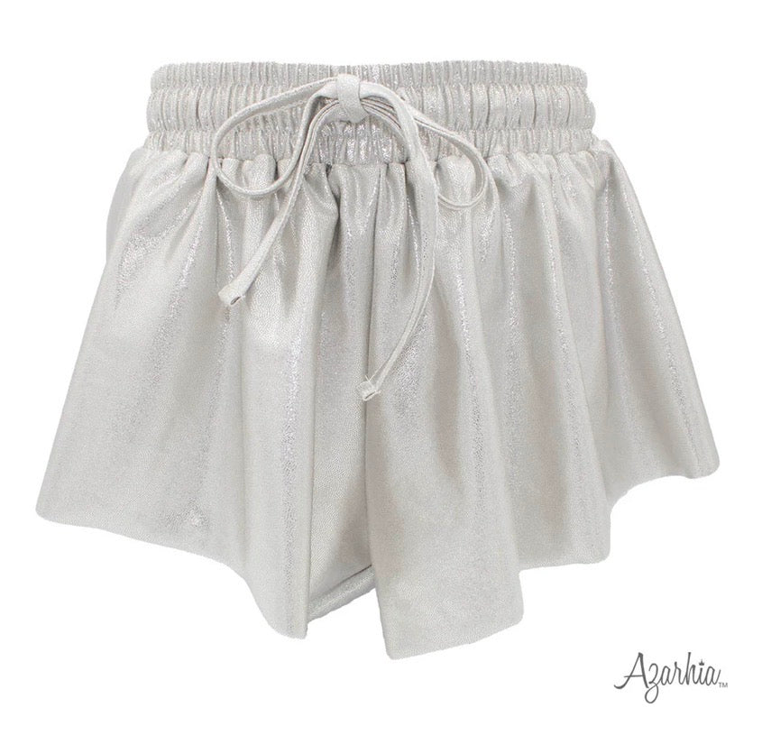 Shimmer Butterfly Short-White