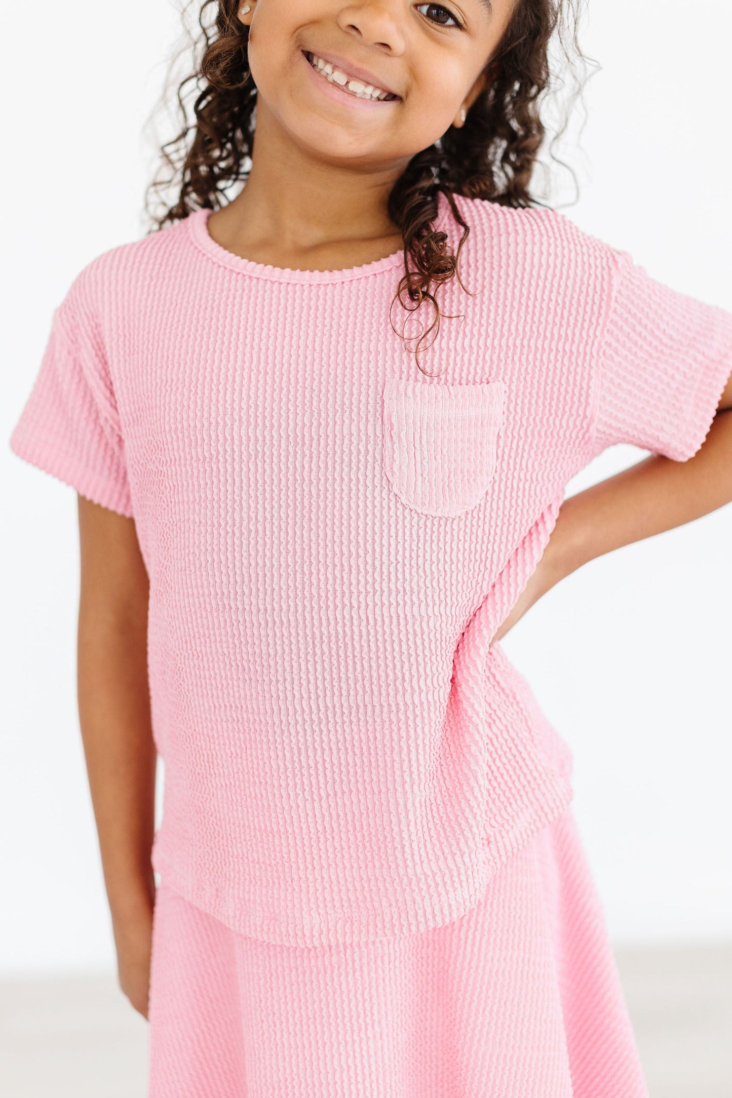 Scrunchy Skort Set-Bubblegum