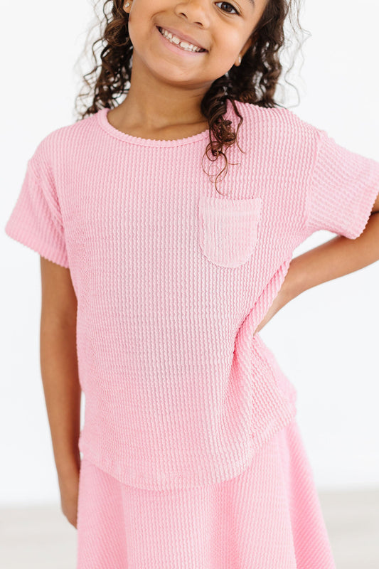 Scrunchy Skort Set-Bubblegum