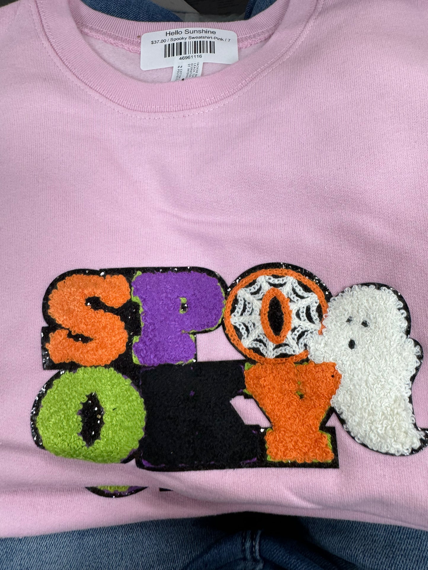 Spooky Sweatshirt-Pink