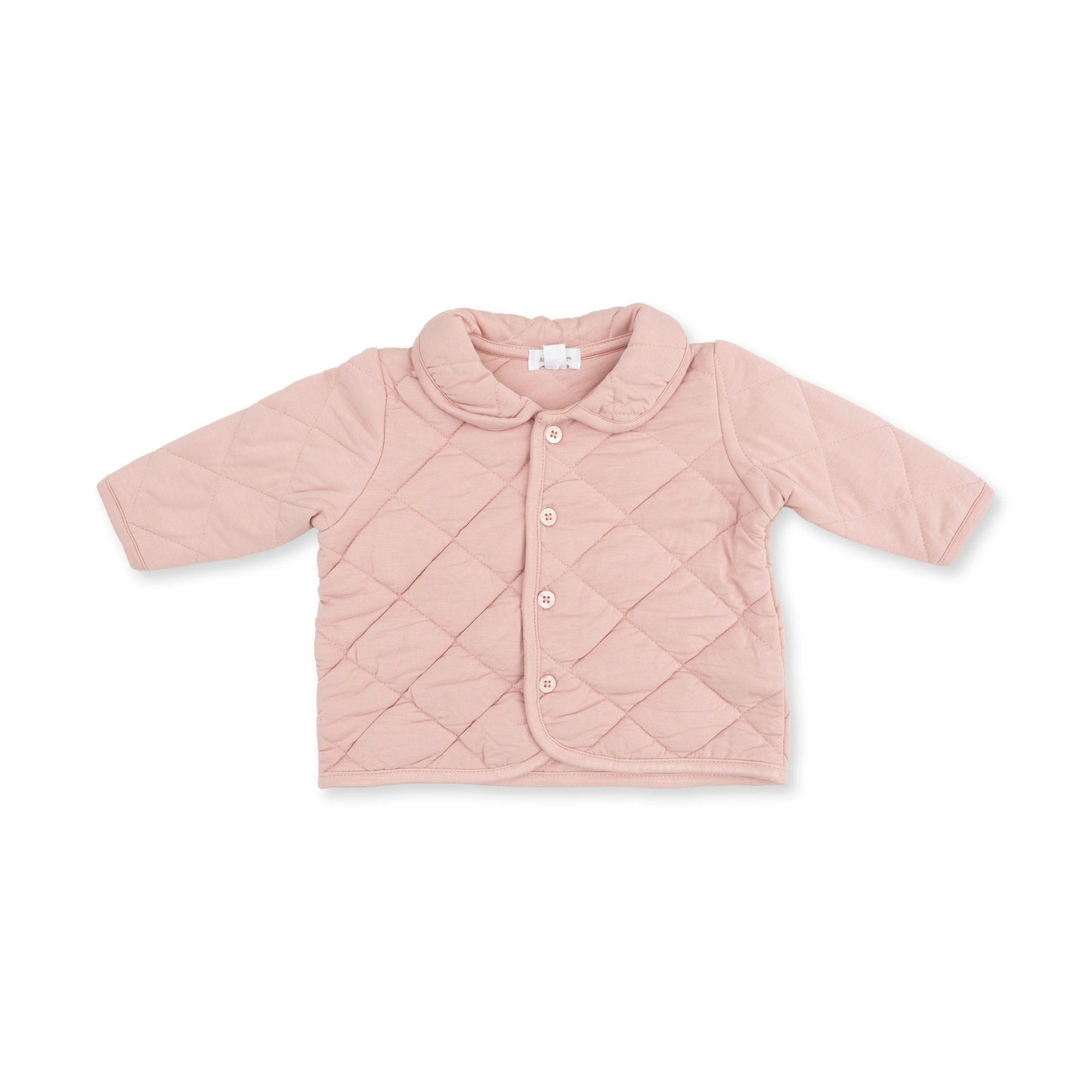 Solid Mellow Quilted Jacket-Rose