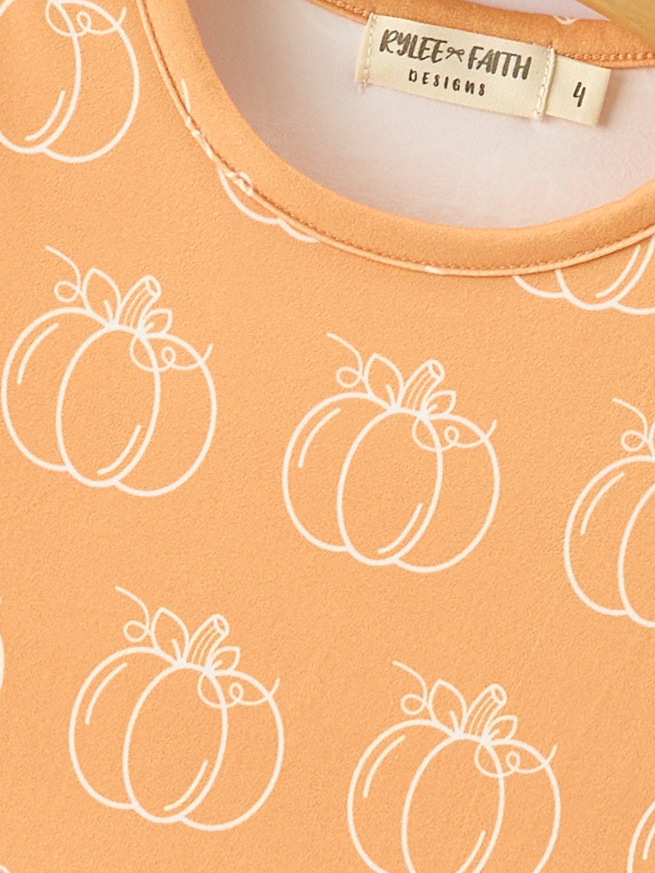 Pumpkin Print Dress