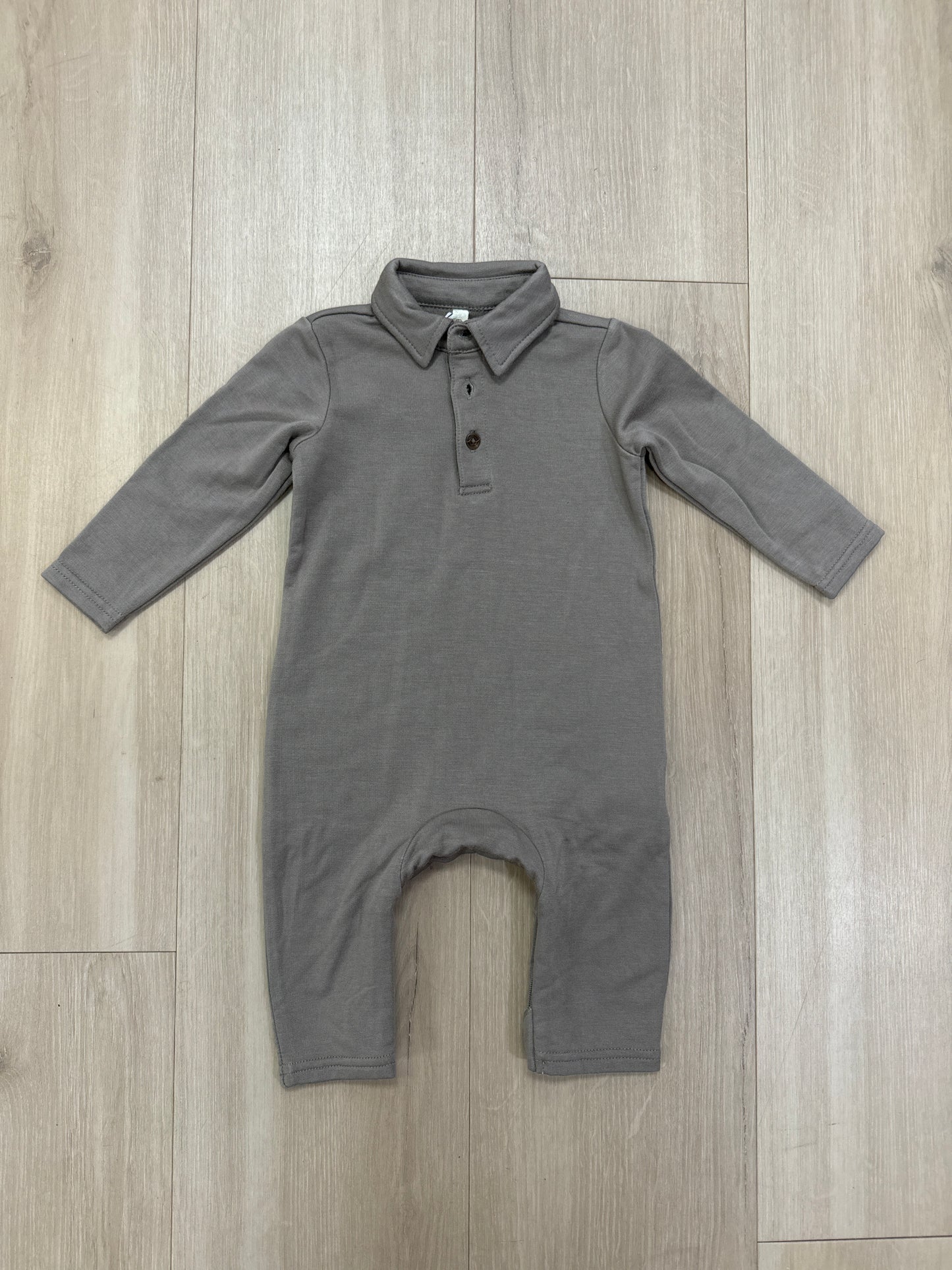 Collared Jumpsuit-Maple