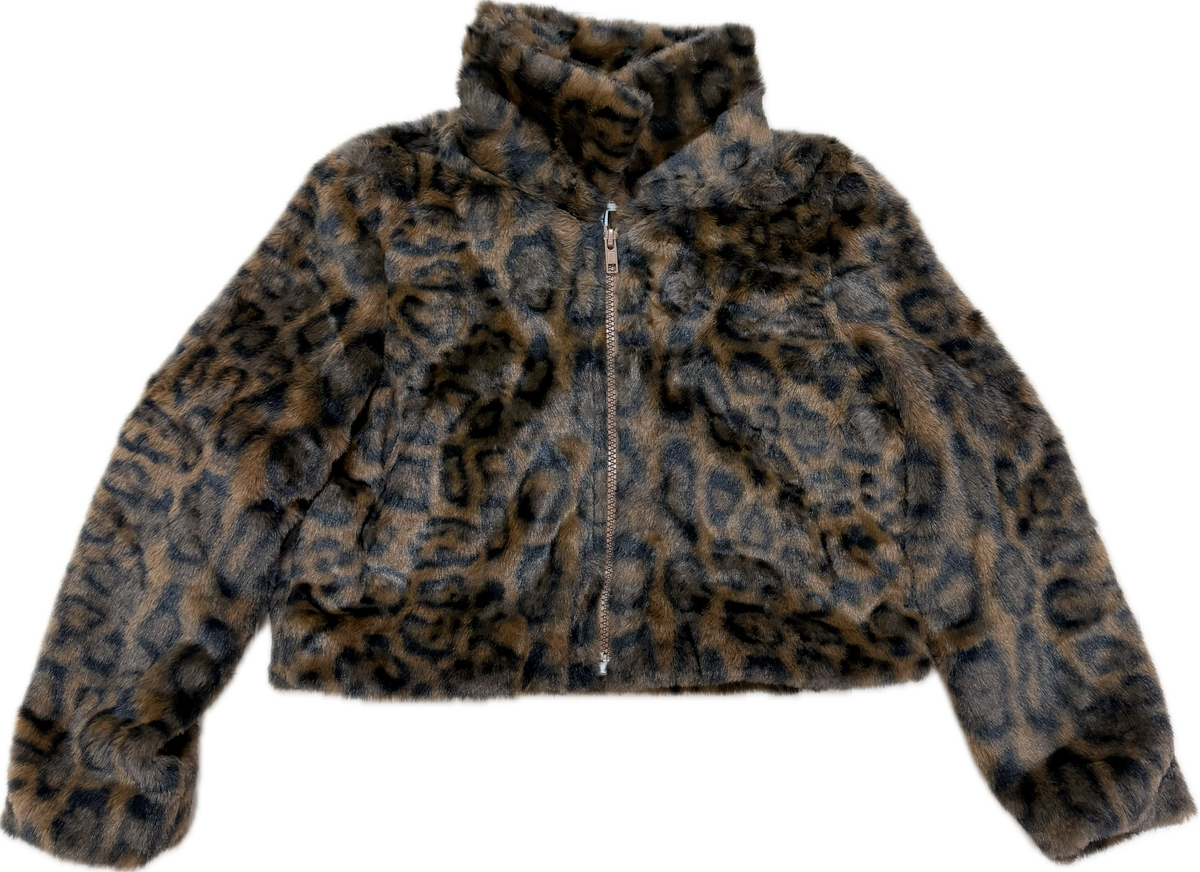 Faux Fur Leopard Jacket