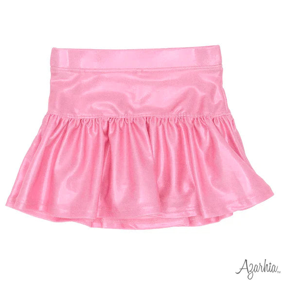 Pink Shimmer Gathered Skort