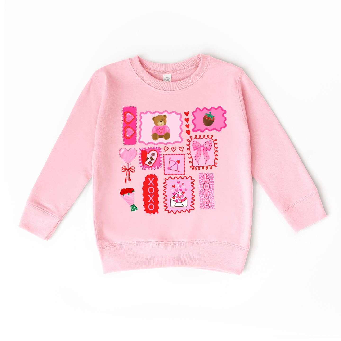 XOXO Love Bear Heart Doodle Sweatshirt