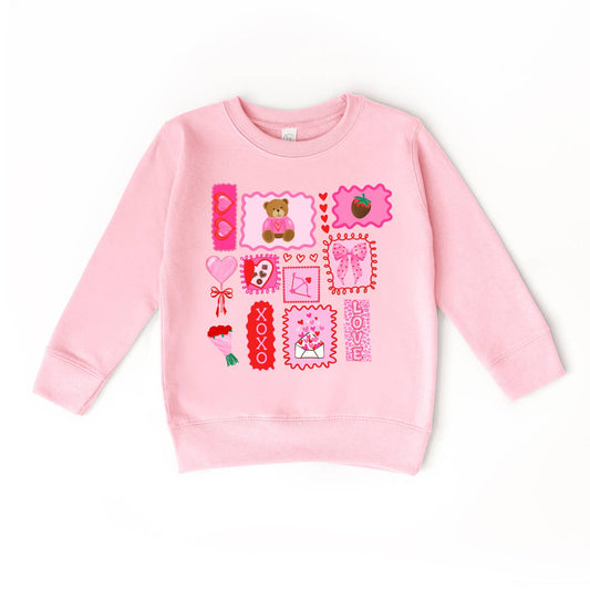 XOXO Love Bear Heart Doodle Sweatshirt