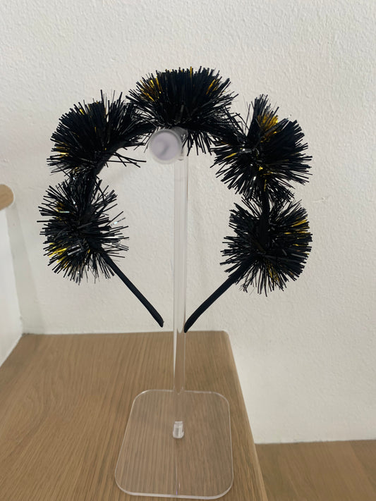 Pompom Tinsel Headband