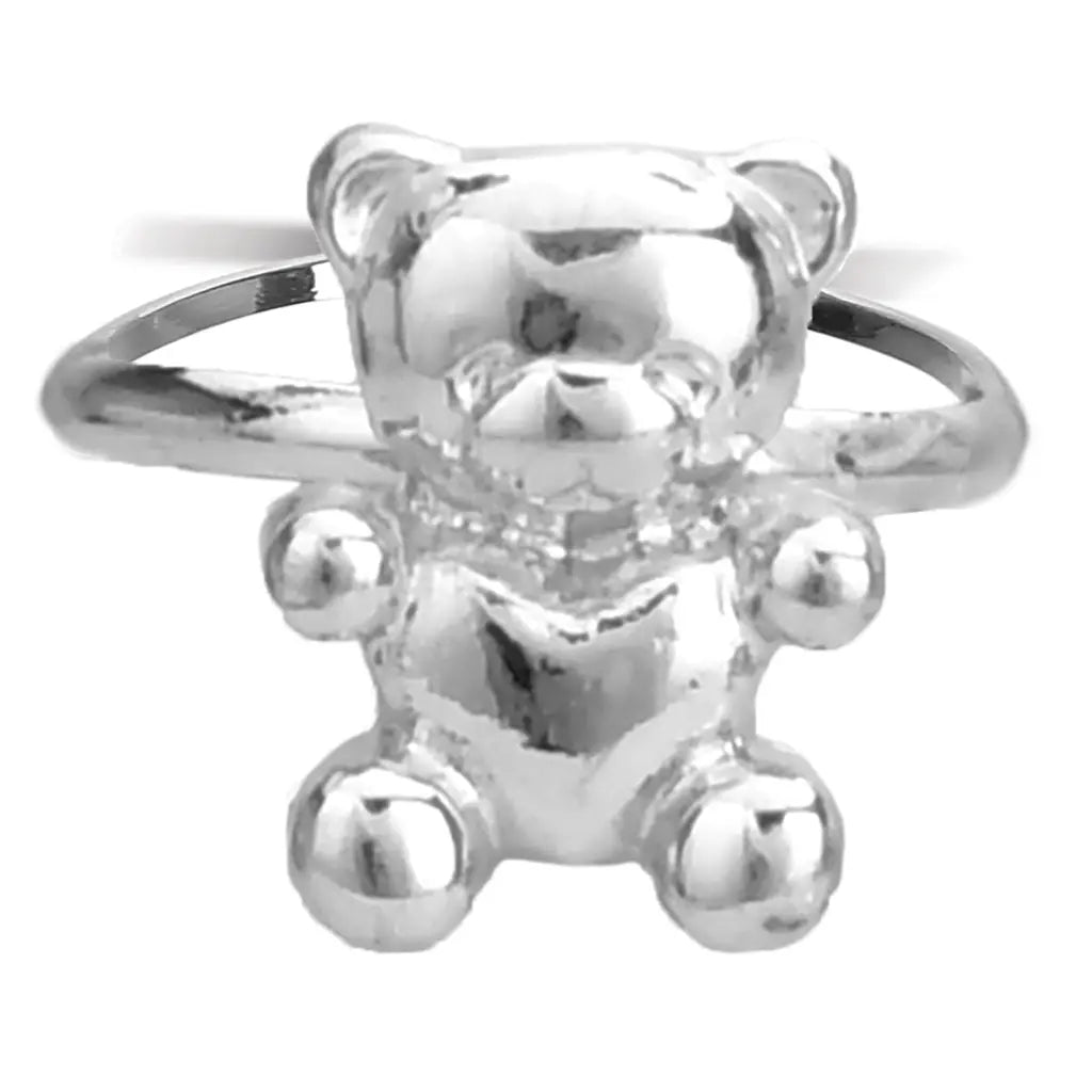 Beary Cute Nail Polish Ring Set