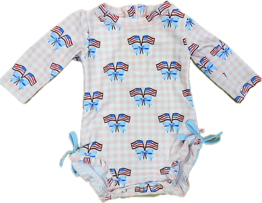 Pink Patriotic Rashguard