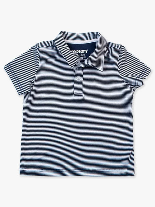 Performance Polo-Navy Stripe