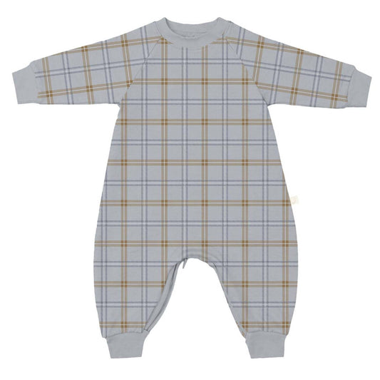 Fleece Jumpsuit-Plaid