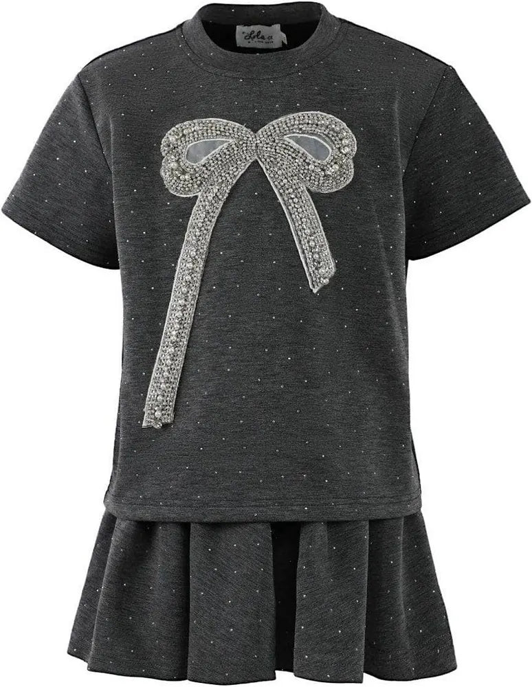 Sparkle Bow Skort Set