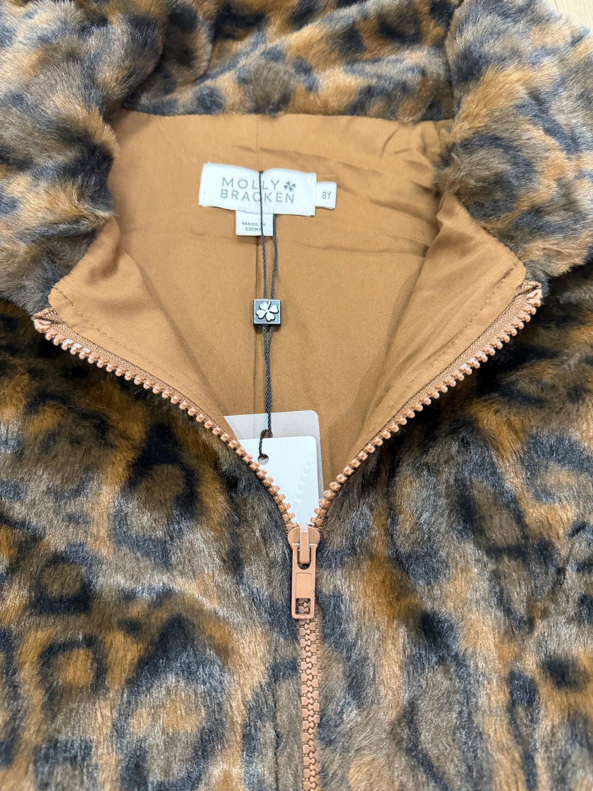 Faux Fur Leopard Jacket