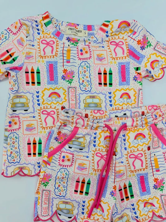 Back to School Short Set