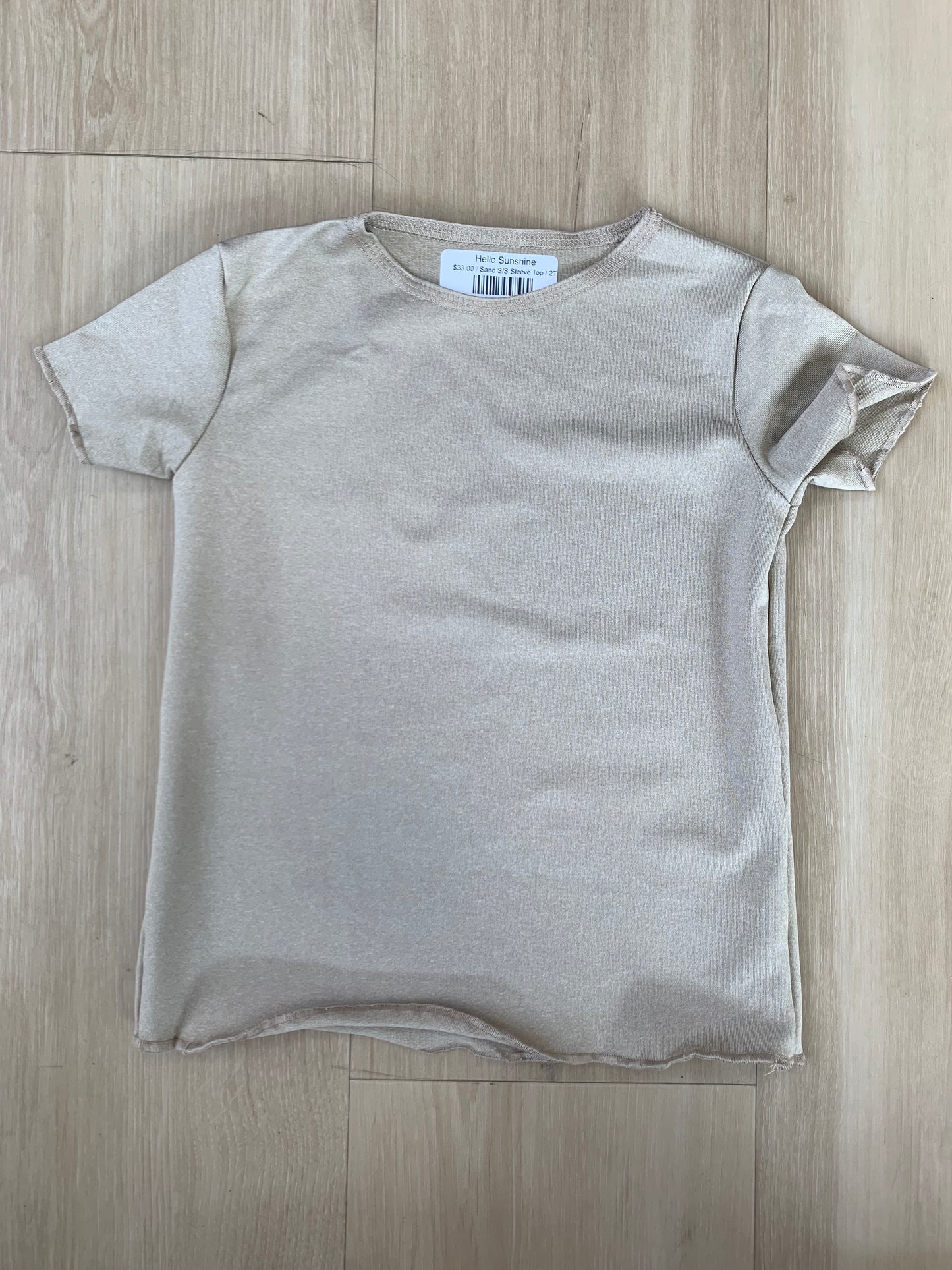 Sand S/S Sleeve Top