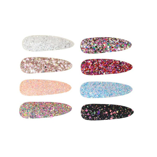 Large Glitter Pop Clips