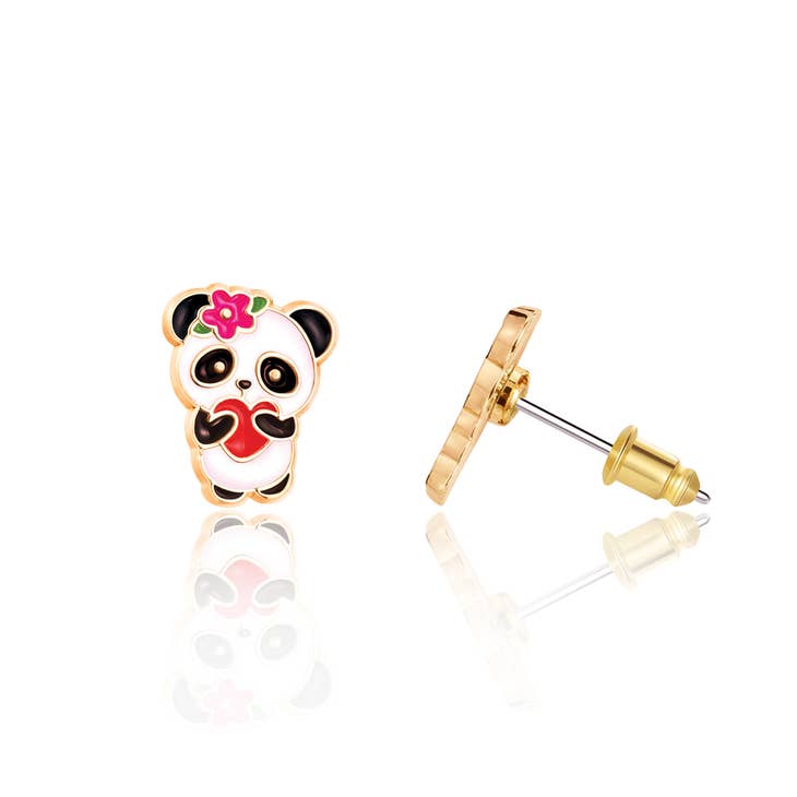 Panda Love Stud Earrings