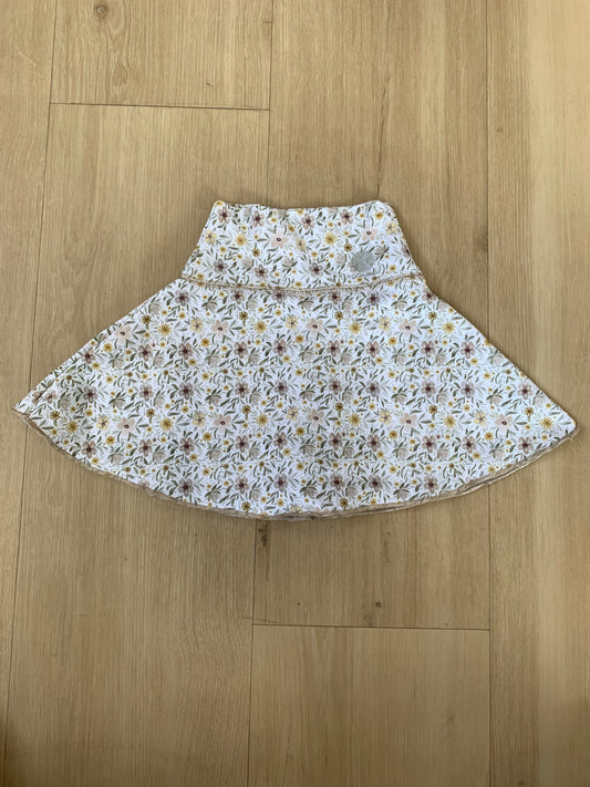 Almond Floral Tennis Skort