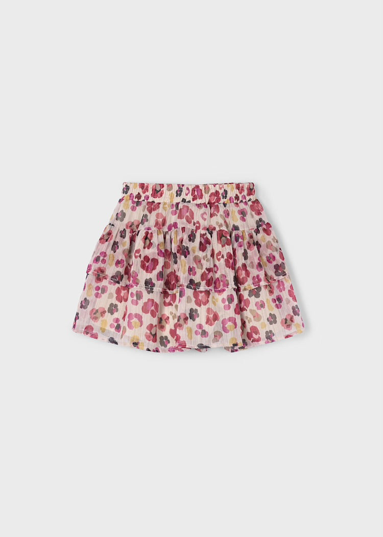 Floral Tiered Skirt