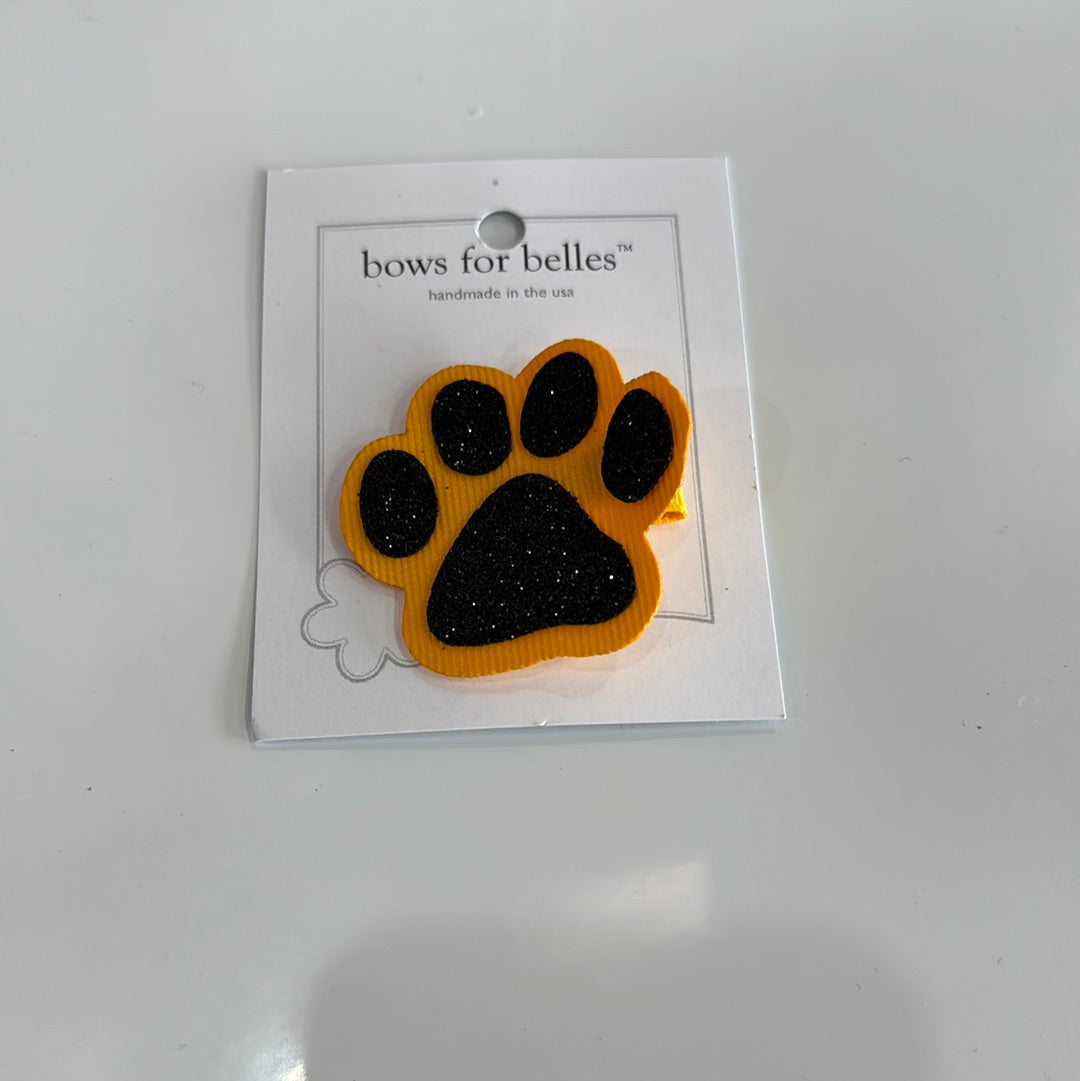 Black & Gold Paw Clip