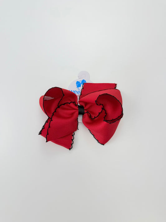 King Moonstitch Bow - RED/BLK