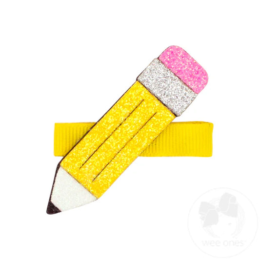 Pencil Glitter Clip