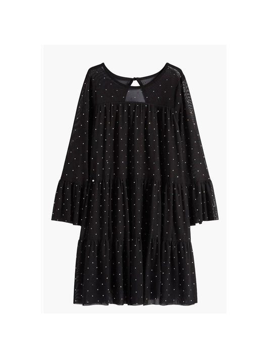 Rhinestone Mesh Dress