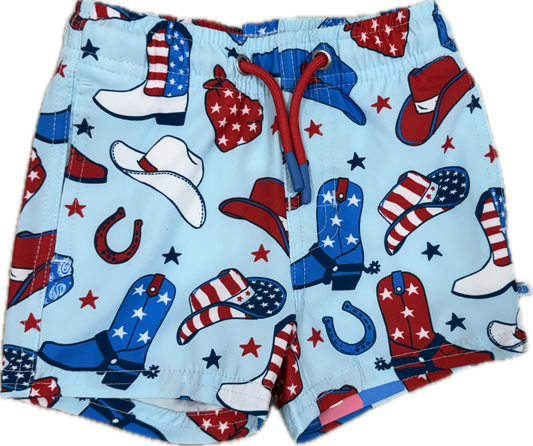 Stars & Spurs Swim Trunks