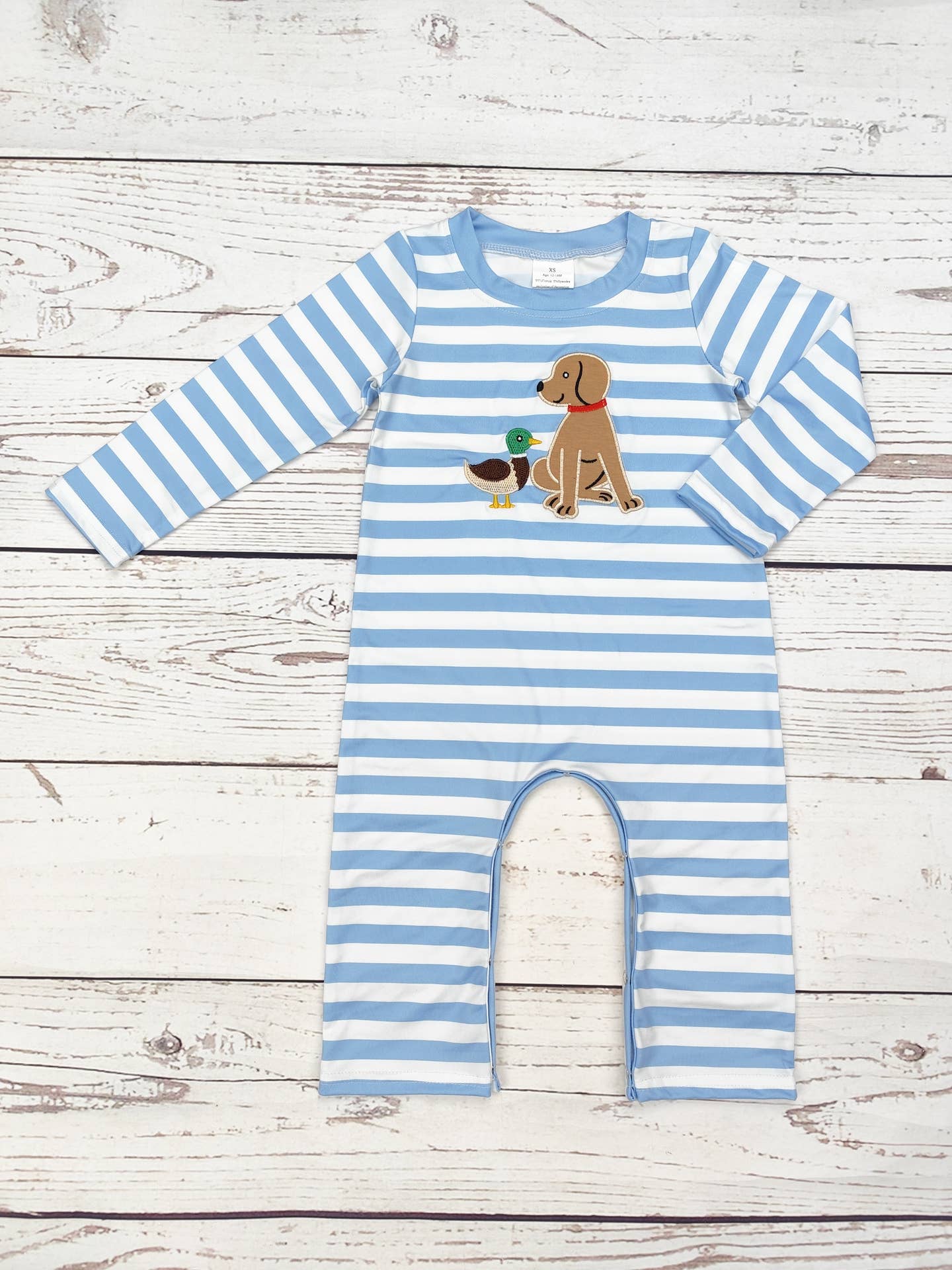 Dog Duck Applique Romper