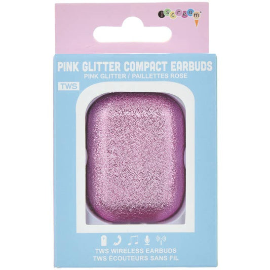 Pink Glitter Earbuds