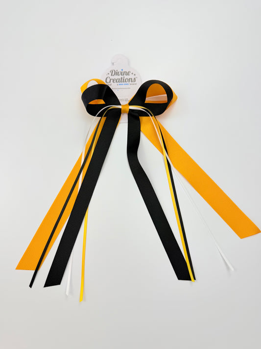 Streamer Bow - BLK/GLD