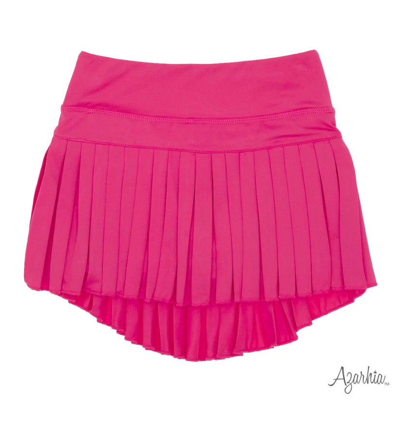 Neon Pink Pleated Skort