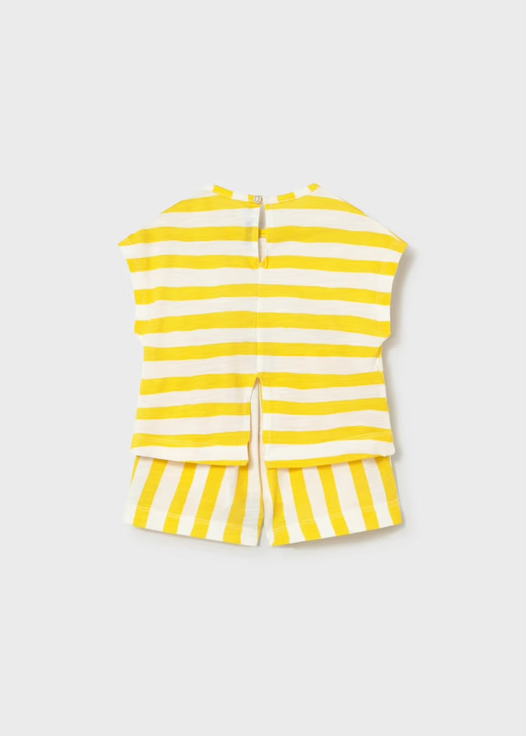 Sun Stripe Knit Short Set
