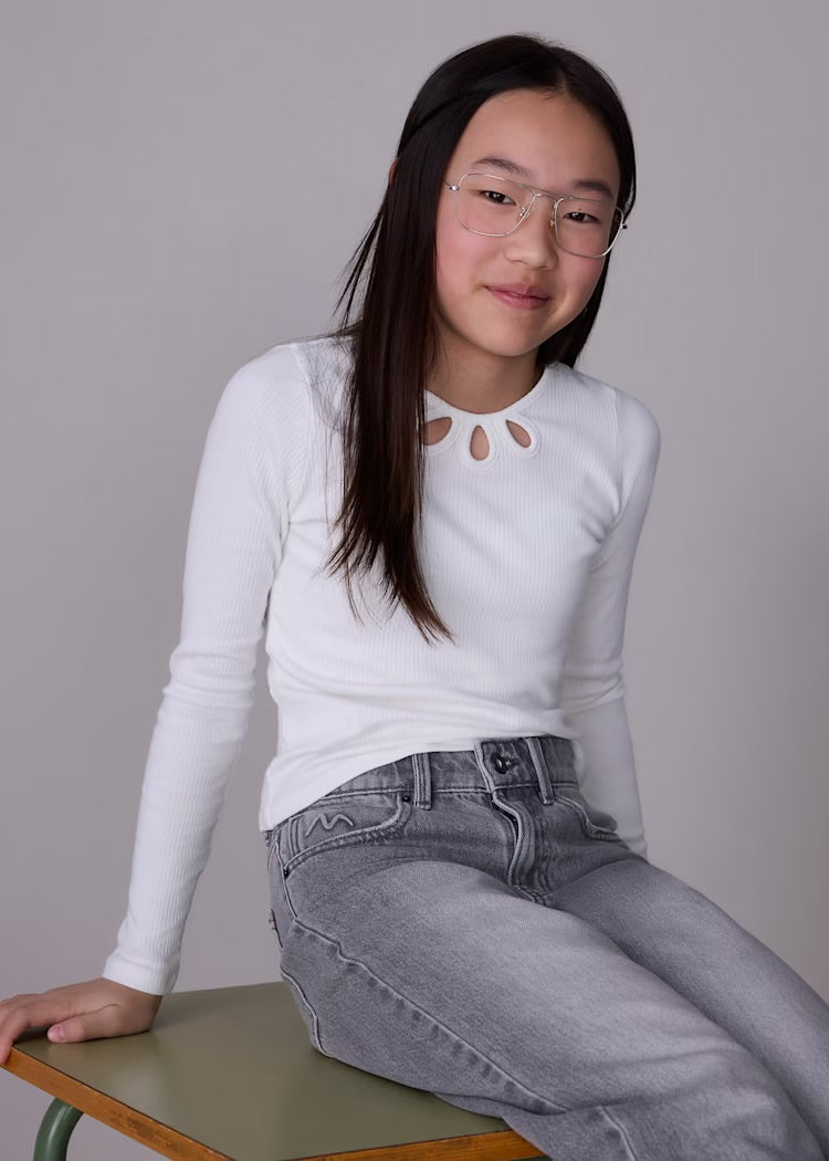 Ribbed Shirt-Ivory