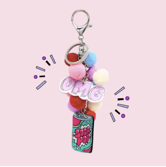 Pom Pom Keychain