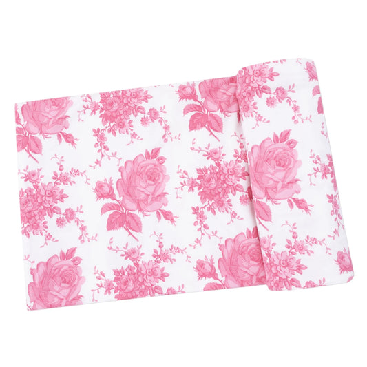 Vintage Pink Roses Swaddle