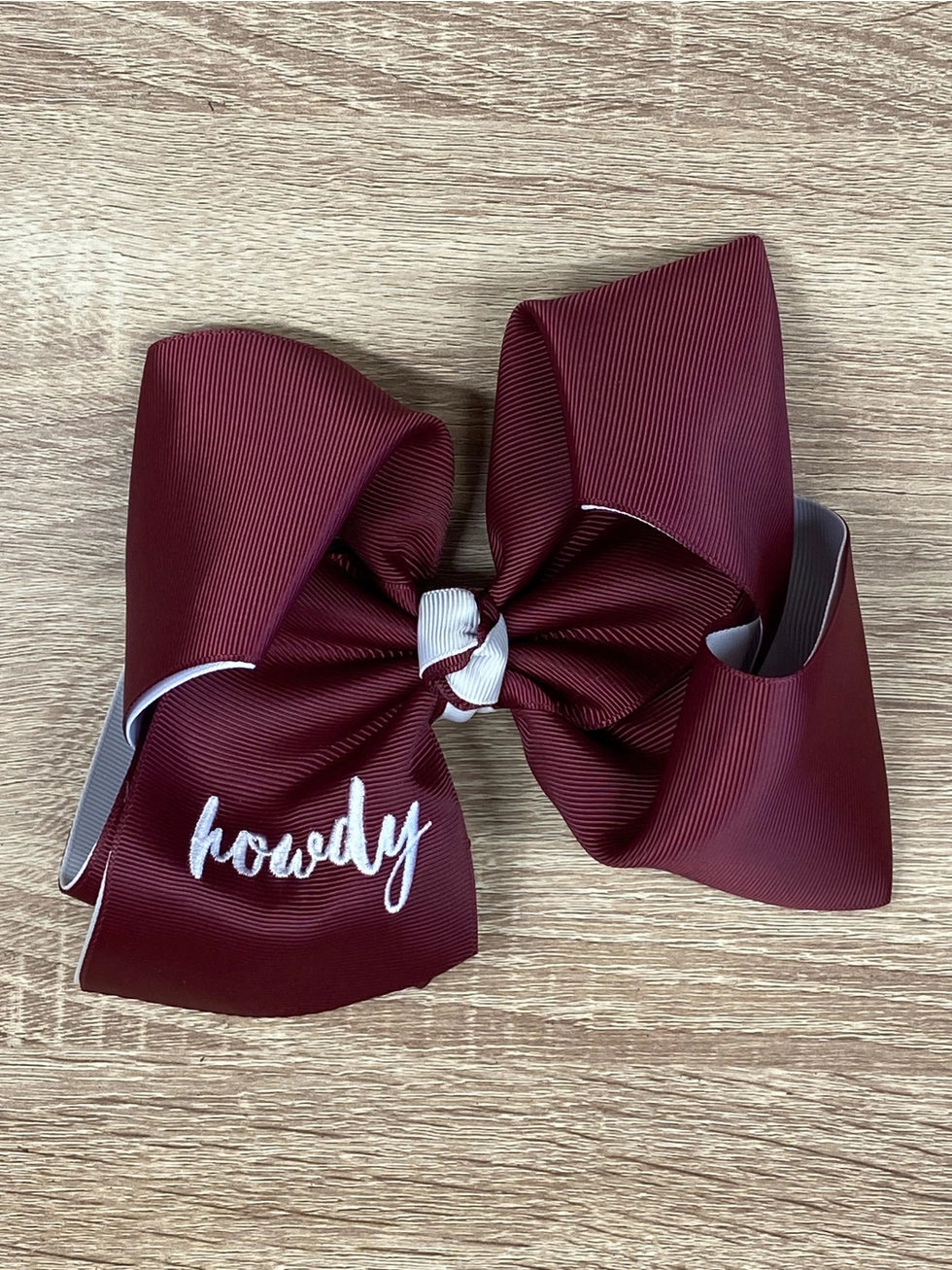 School Spirit Hair Bows