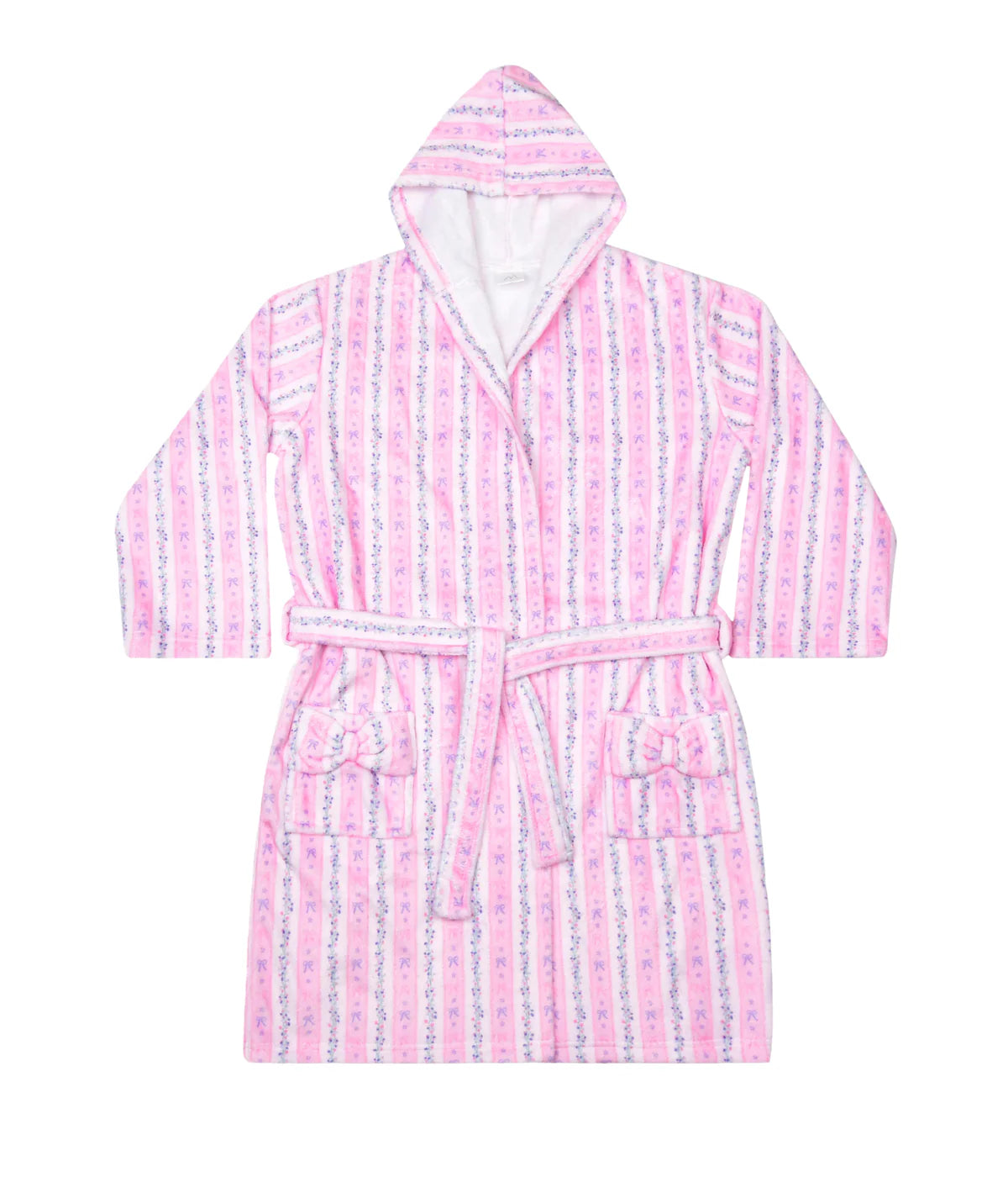Floral Stripes Robe