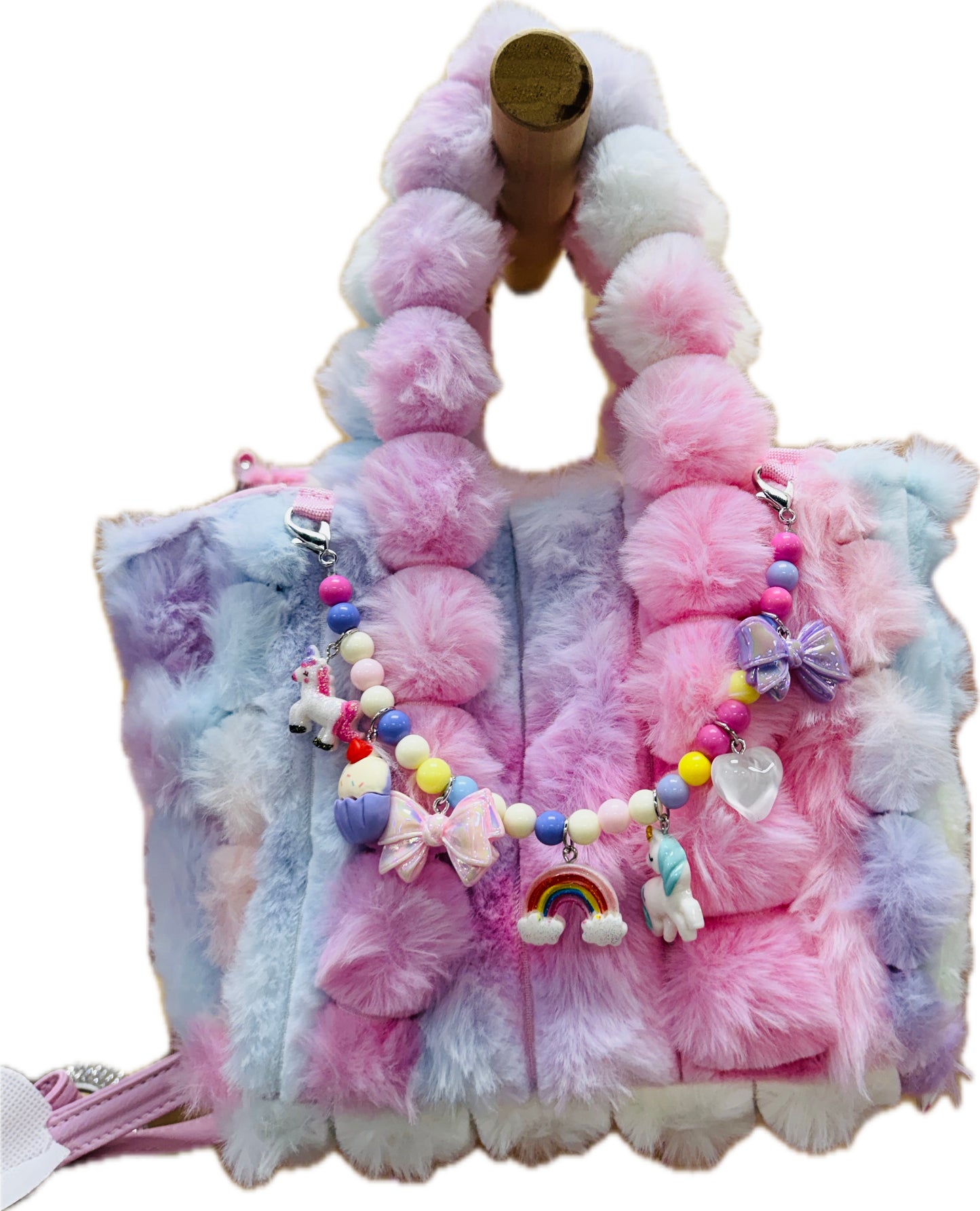 Faux Fur Tote-Tie Dye