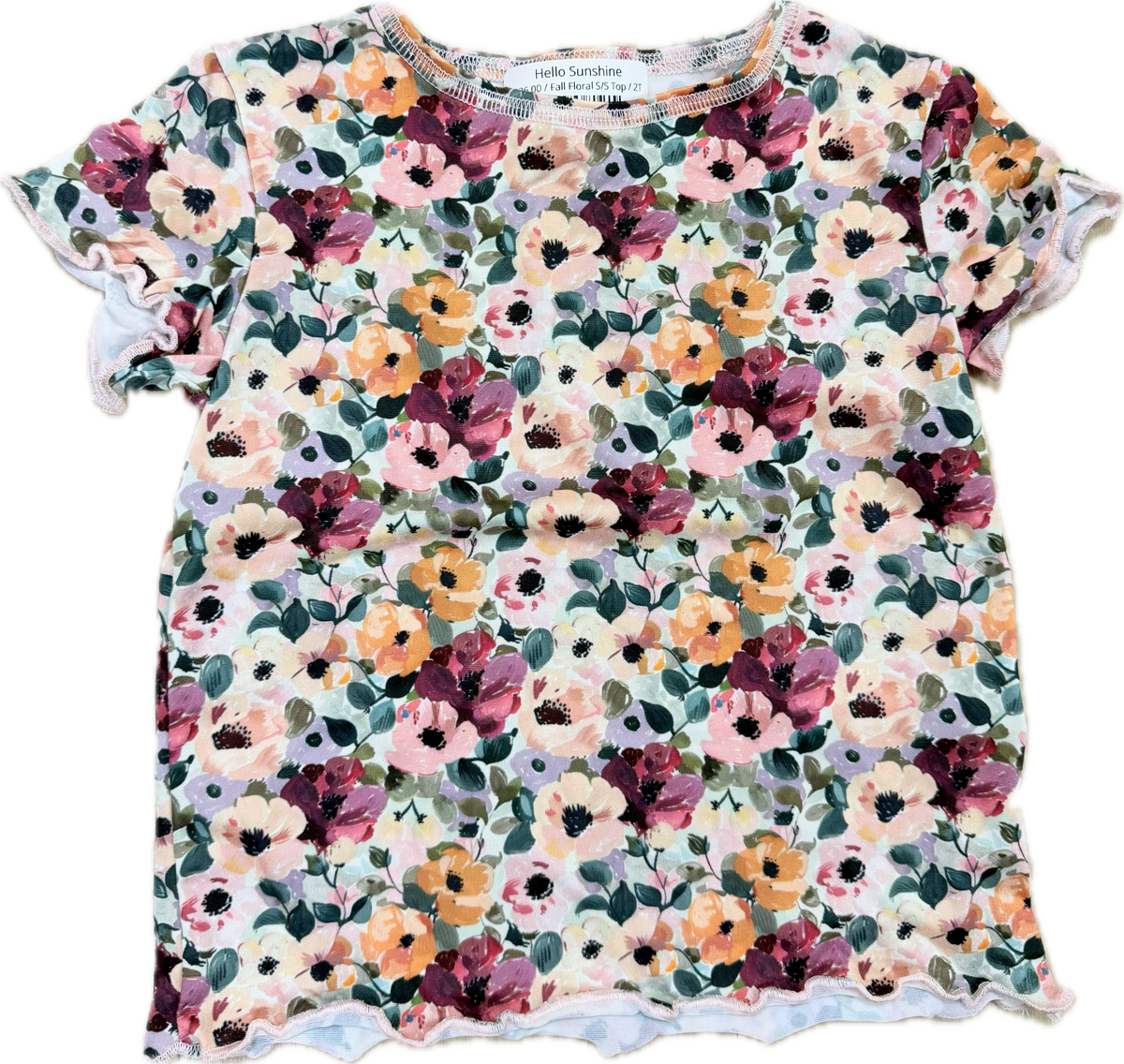 Fall Floral S/S Top